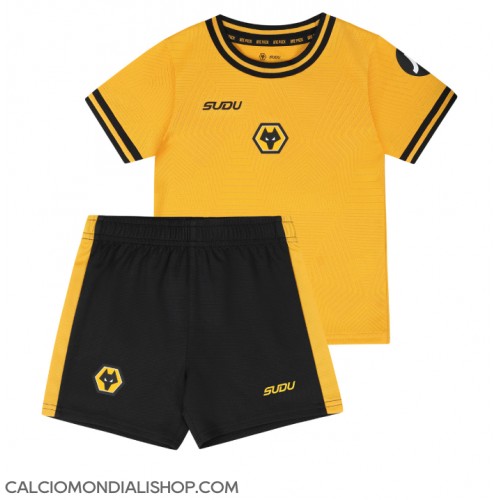 Maglie da calcio Wolves Prima Maglia Bambino 2024-25 Manica Corta (+ Pantaloni corti)